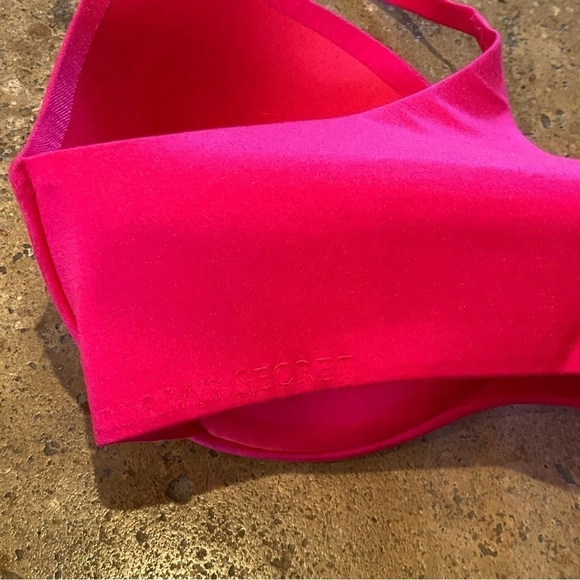 NWT~VICTORIA’S SECRET Hot Pink Lined Demi Underwire Padded Bra Size 34C - Picture 4 of 6